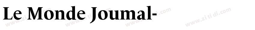 Le Monde Joumal字体转换
